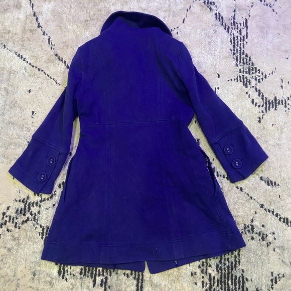 Blue Button up Dress Jacket - Picture 4 of 6